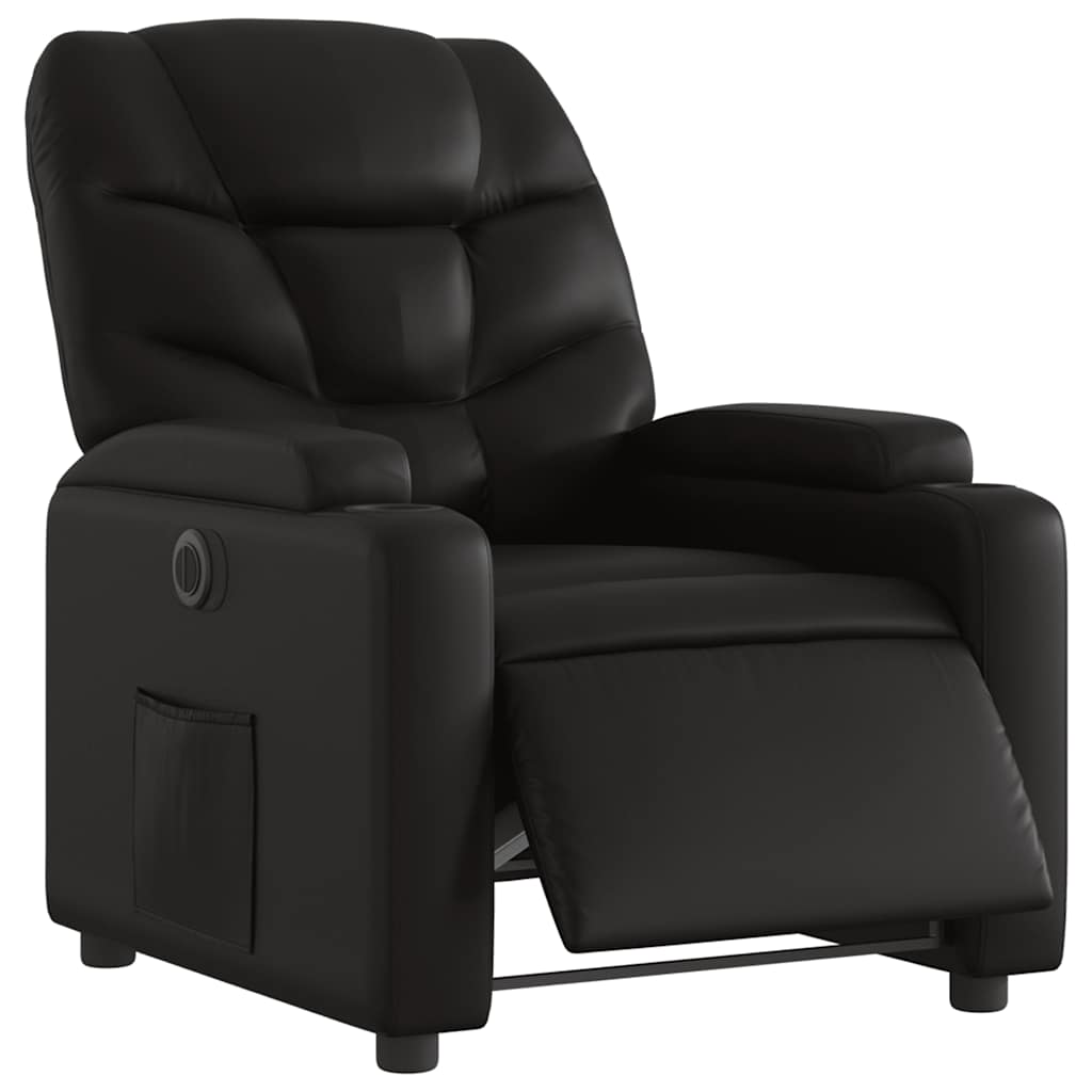 Fauteuil inclinable électrique Noir Similicuir - XIOS