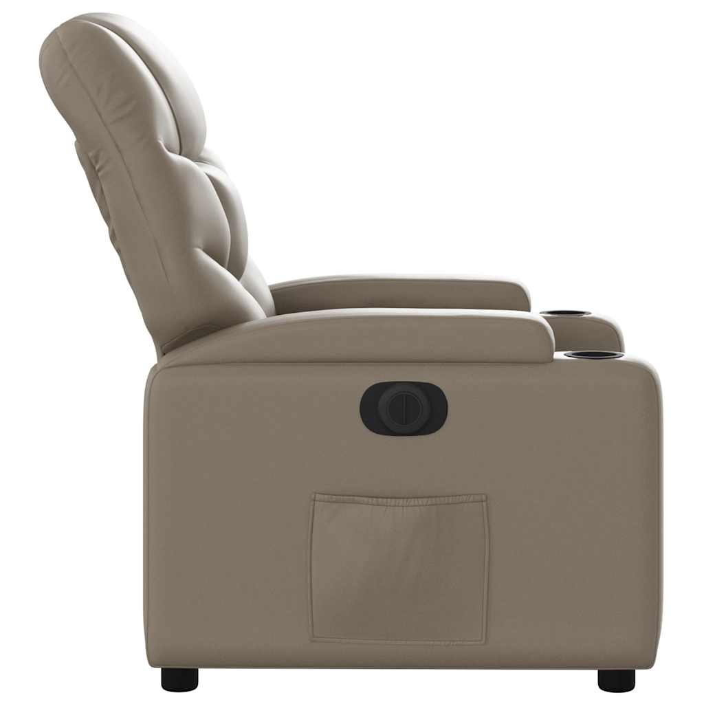 Fauteuil inclinable électrique Cappuccino Similicuir - XIOS