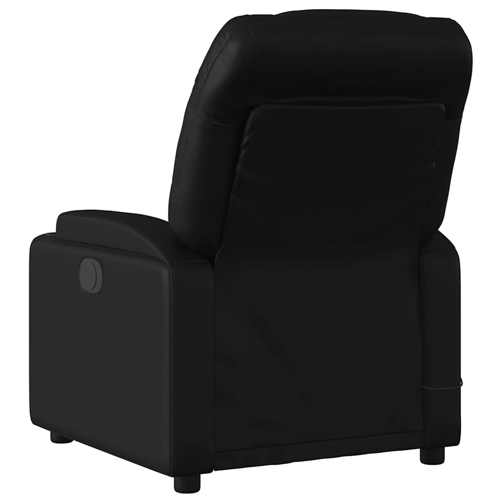 Fauteuil de massage inclinable électrique noir similicuir - XIOS
