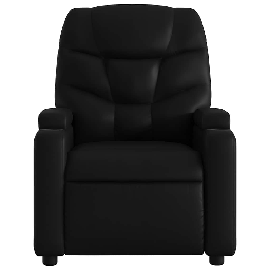 Fauteuil de massage inclinable électrique noir similicuir - XIOS