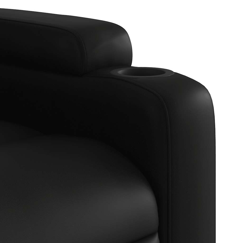 Fauteuil de massage inclinable électrique noir similicuir - XIOS