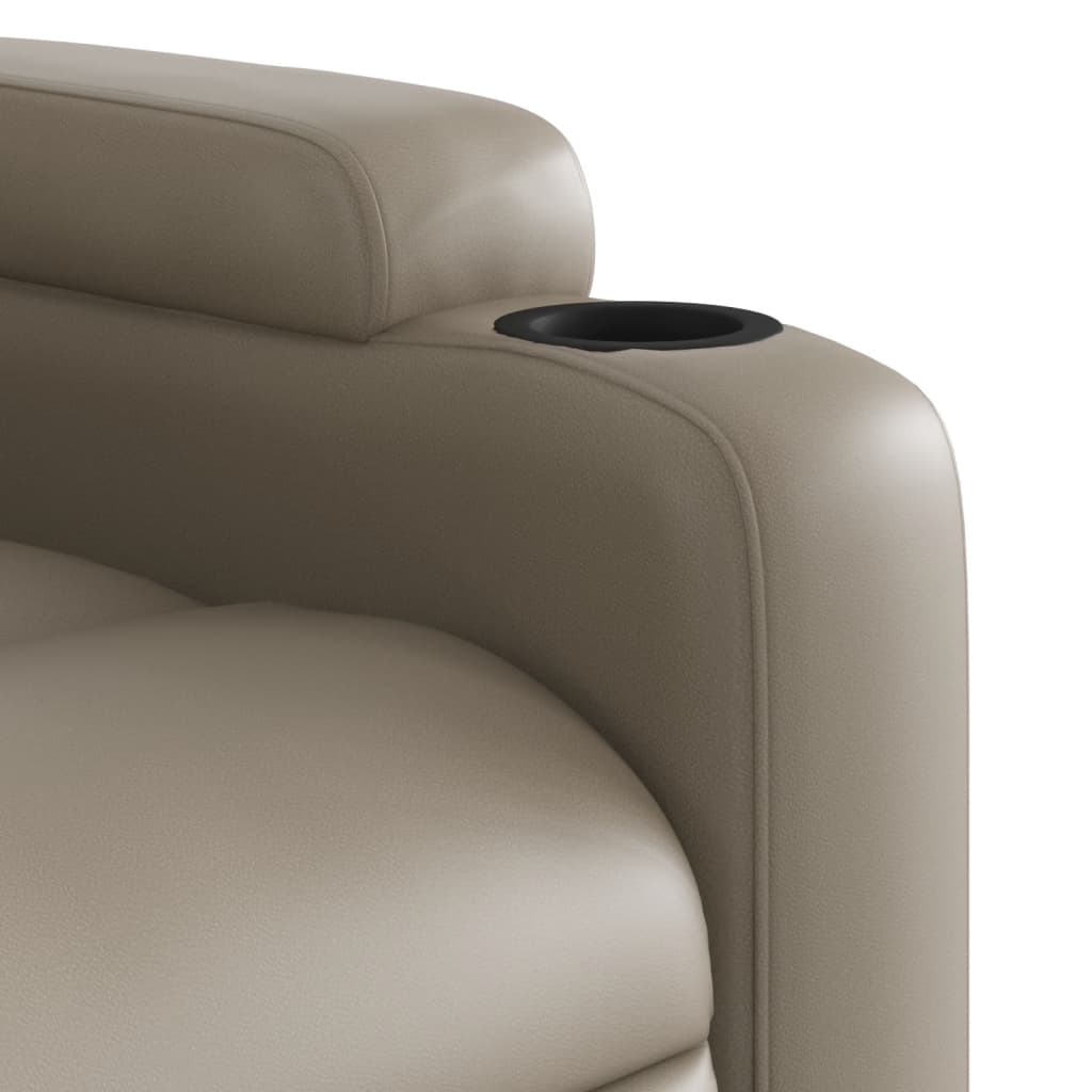Fauteuil de massage inclinable électrique cappuccino similicuir - XIOS