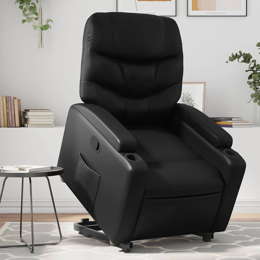 Fauteuil inclinable Noir Similicuir