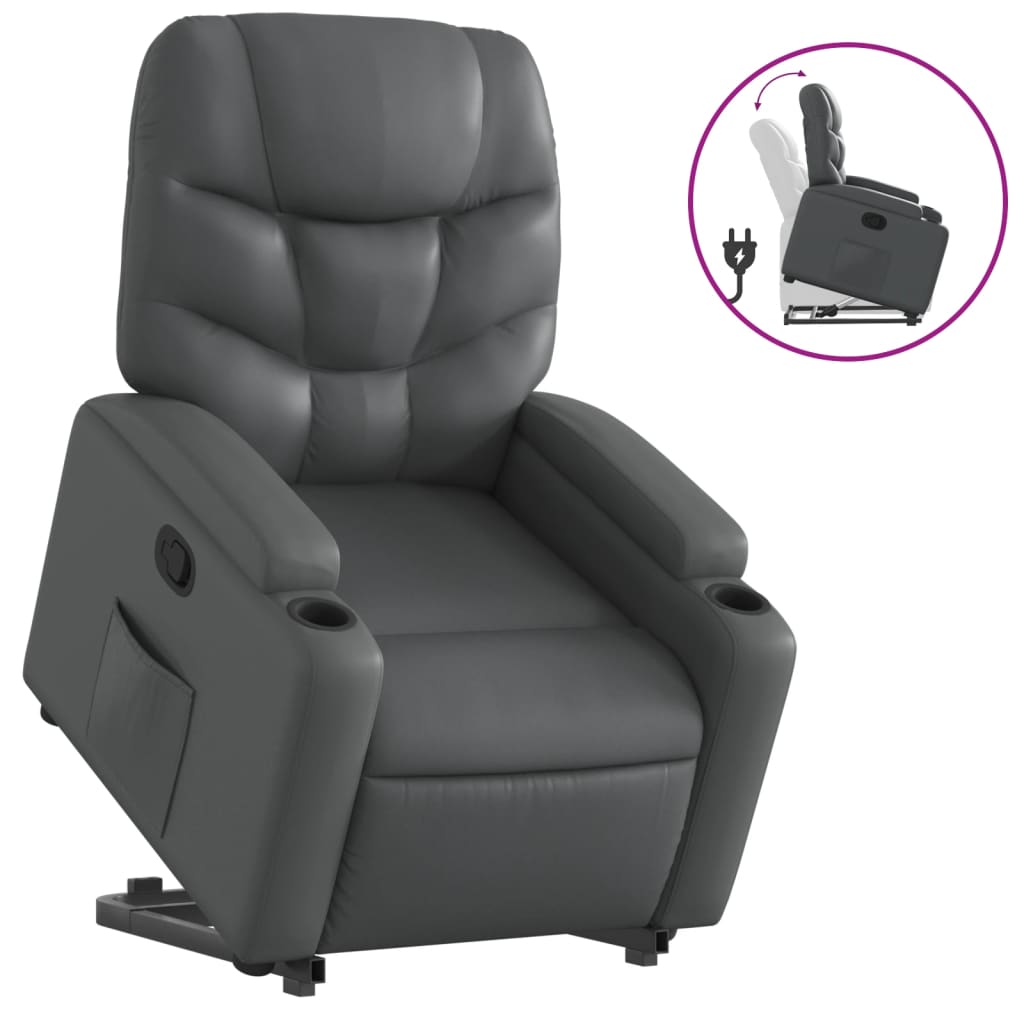 Fauteuil inclinable Gris Similicuir - XIOS