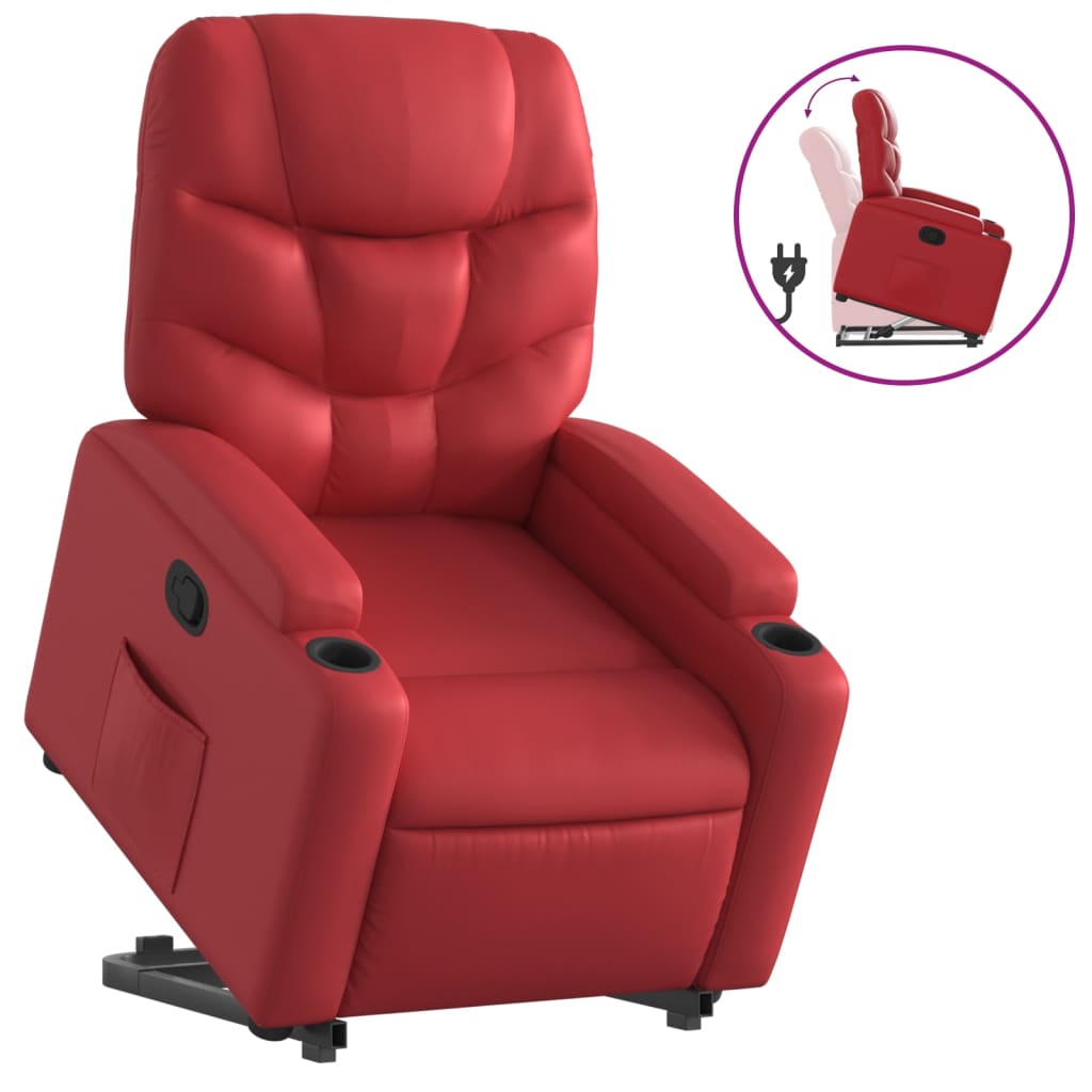 Fauteuil inclinable Rouge Similicuir - XIOS
