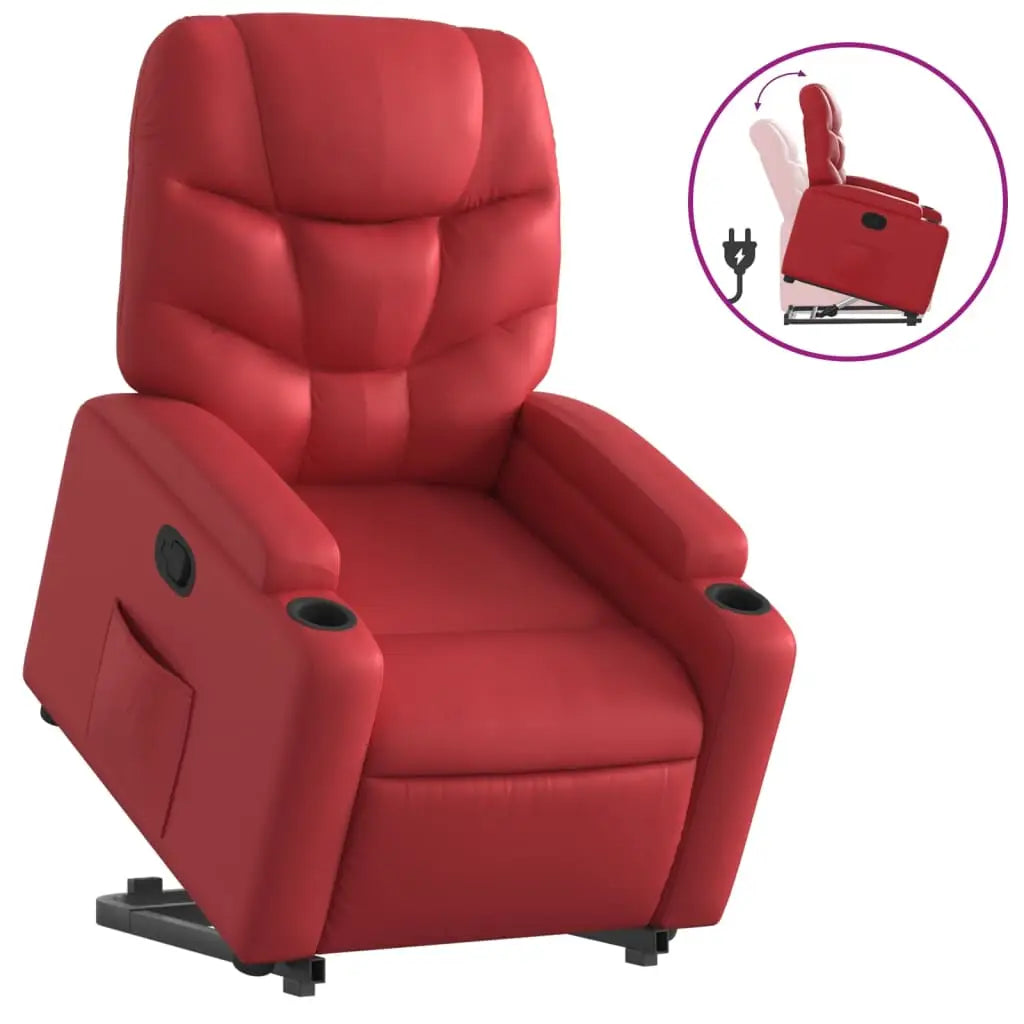 Fauteuil inclinable Rouge Similicuir - XIOS