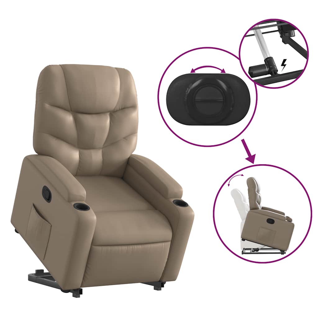 Fauteuil inclinable Cappuccino Similicuir - XIOS