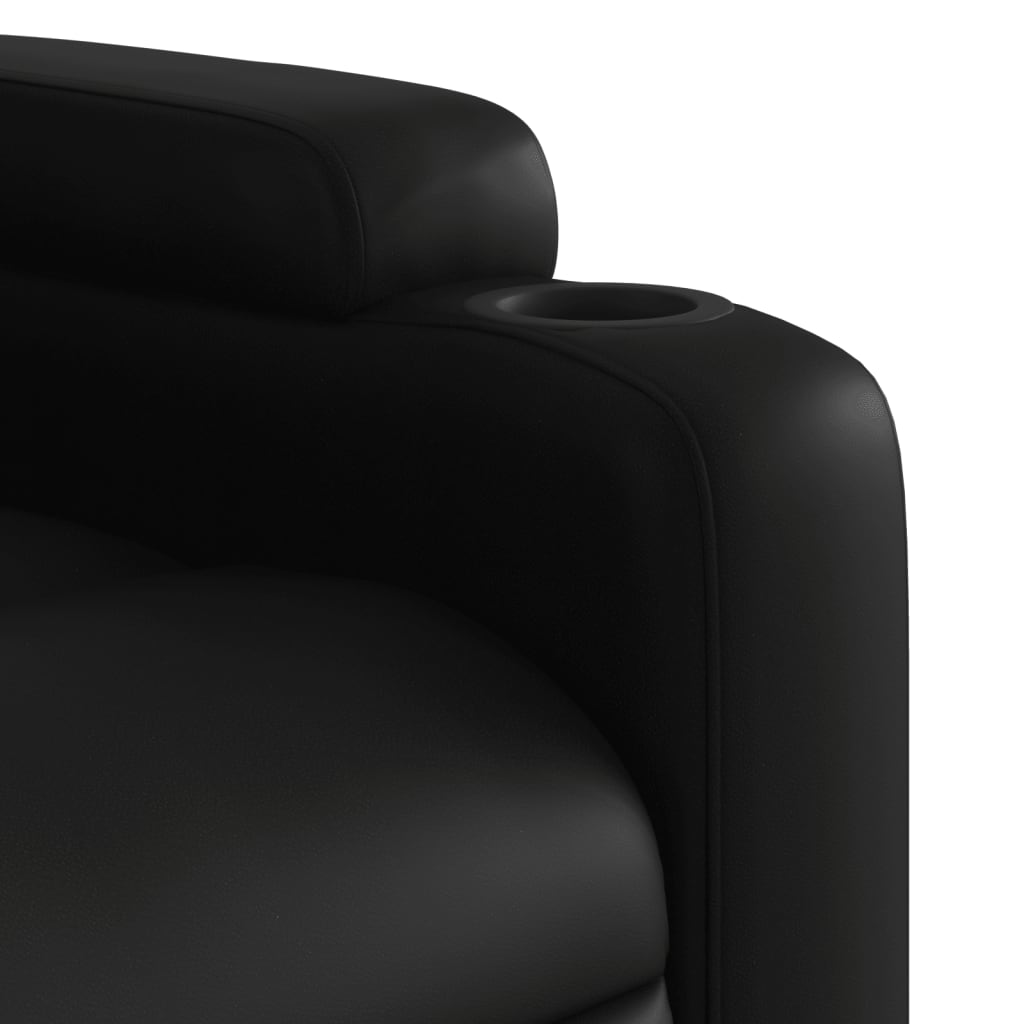 Fauteuil inclinable de massage Noir Similicuir - XIOS