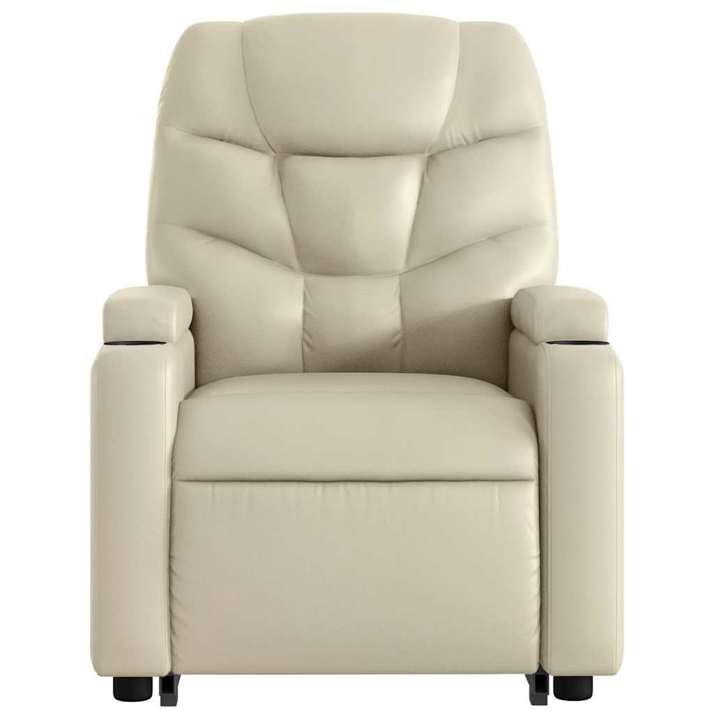 Fauteuil inclinable de massage Crème Similicuir - XIOS