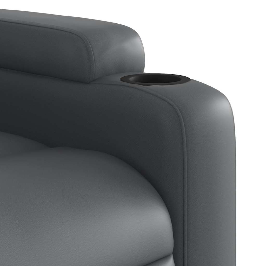 Fauteuil inclinable de massage Gris Similicuir - XIOS