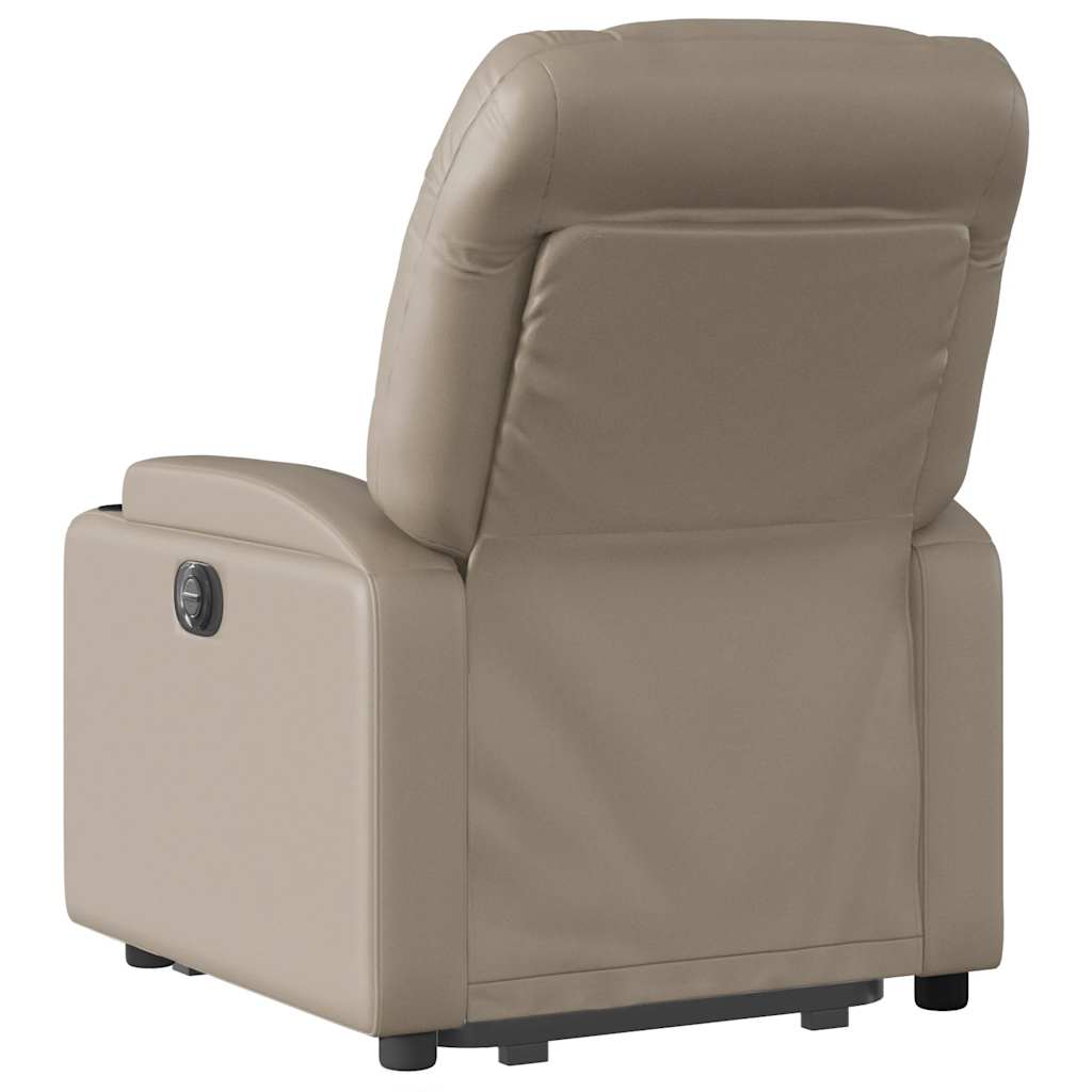 Fauteuil inclinable de massage électrique cappuccino similicuir - XIOS