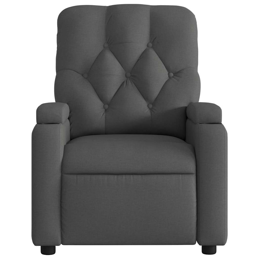 Fauteuil inclinable électrique Gris foncé Tissu - XIOS