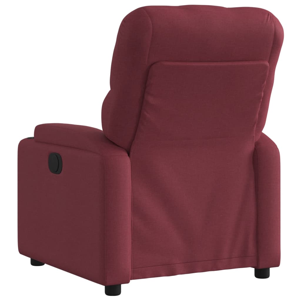 Fauteuil inclinable électrique Rouge bordeaux Tissu - XIOS