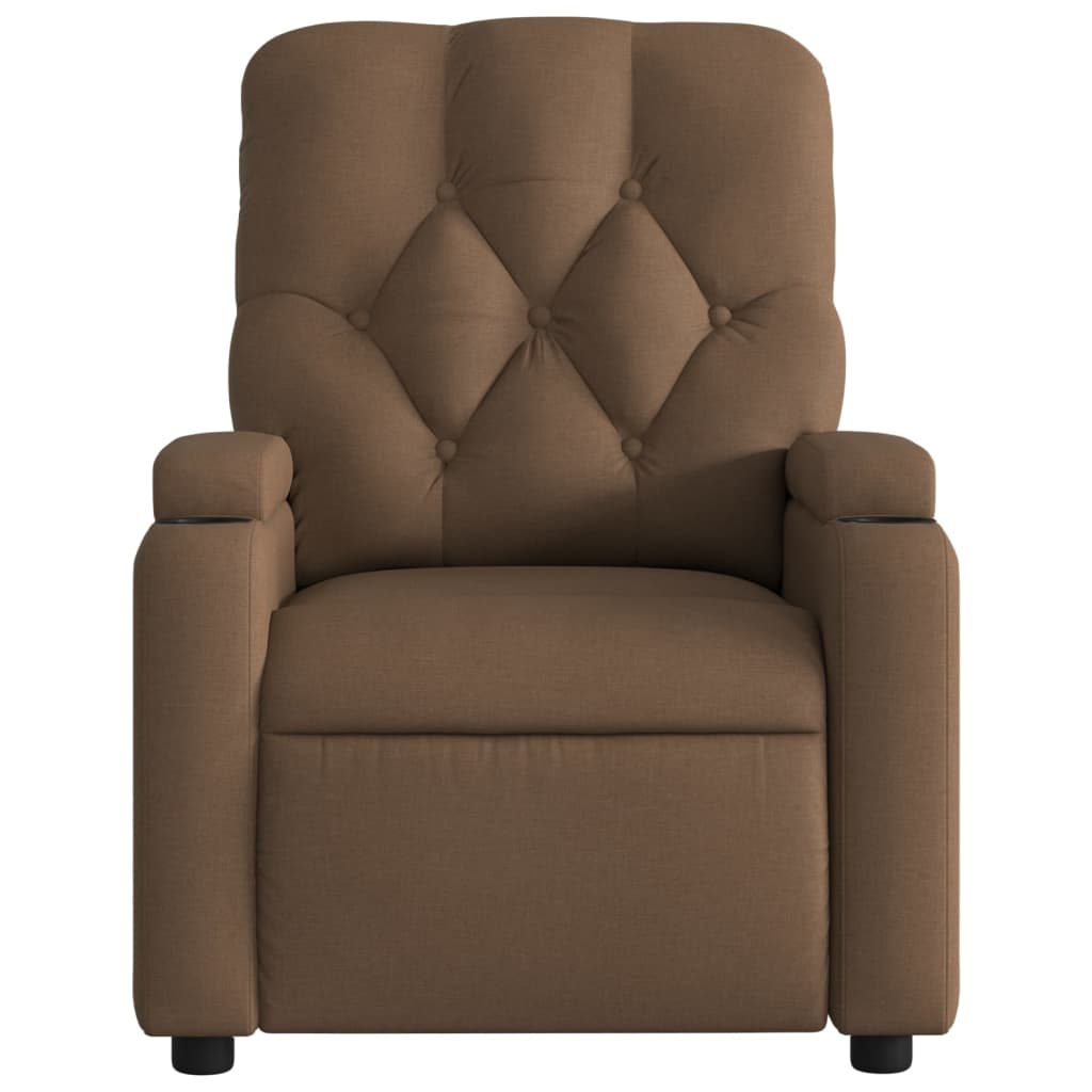 Fauteuil inclinable électrique Marron Tissu - XIOS