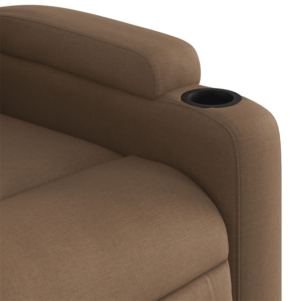 Fauteuil inclinable électrique Marron Tissu - XIOS