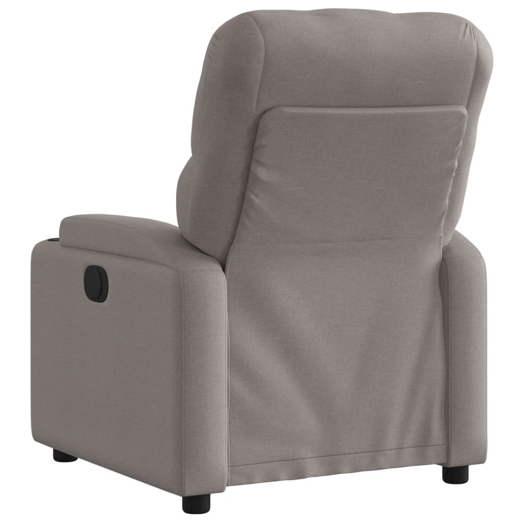 Fauteuil inclinable électrique Taupe Tissu - XIOS