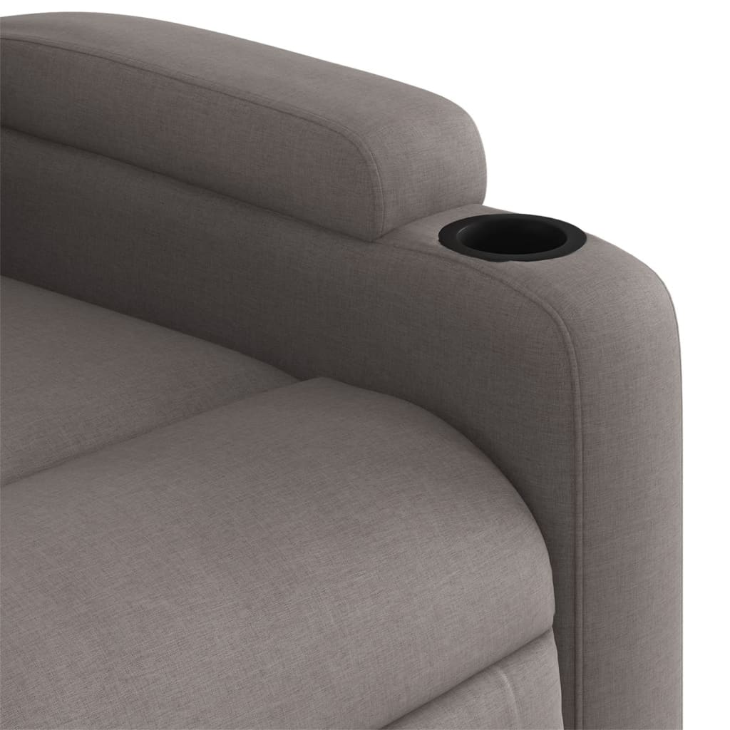 Fauteuil inclinable électrique Taupe Tissu - XIOS