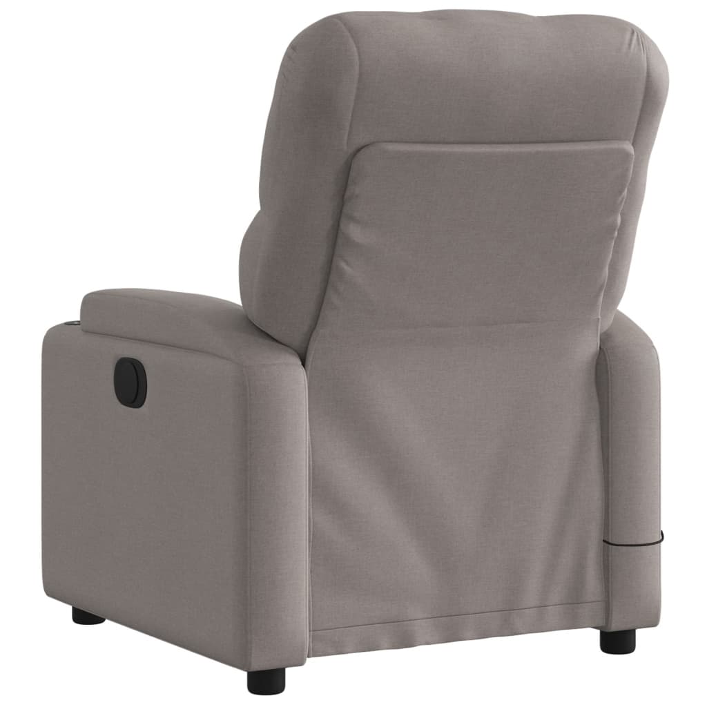 Fauteuil de massage inclinable électrique Taupe Tissu - XIOS