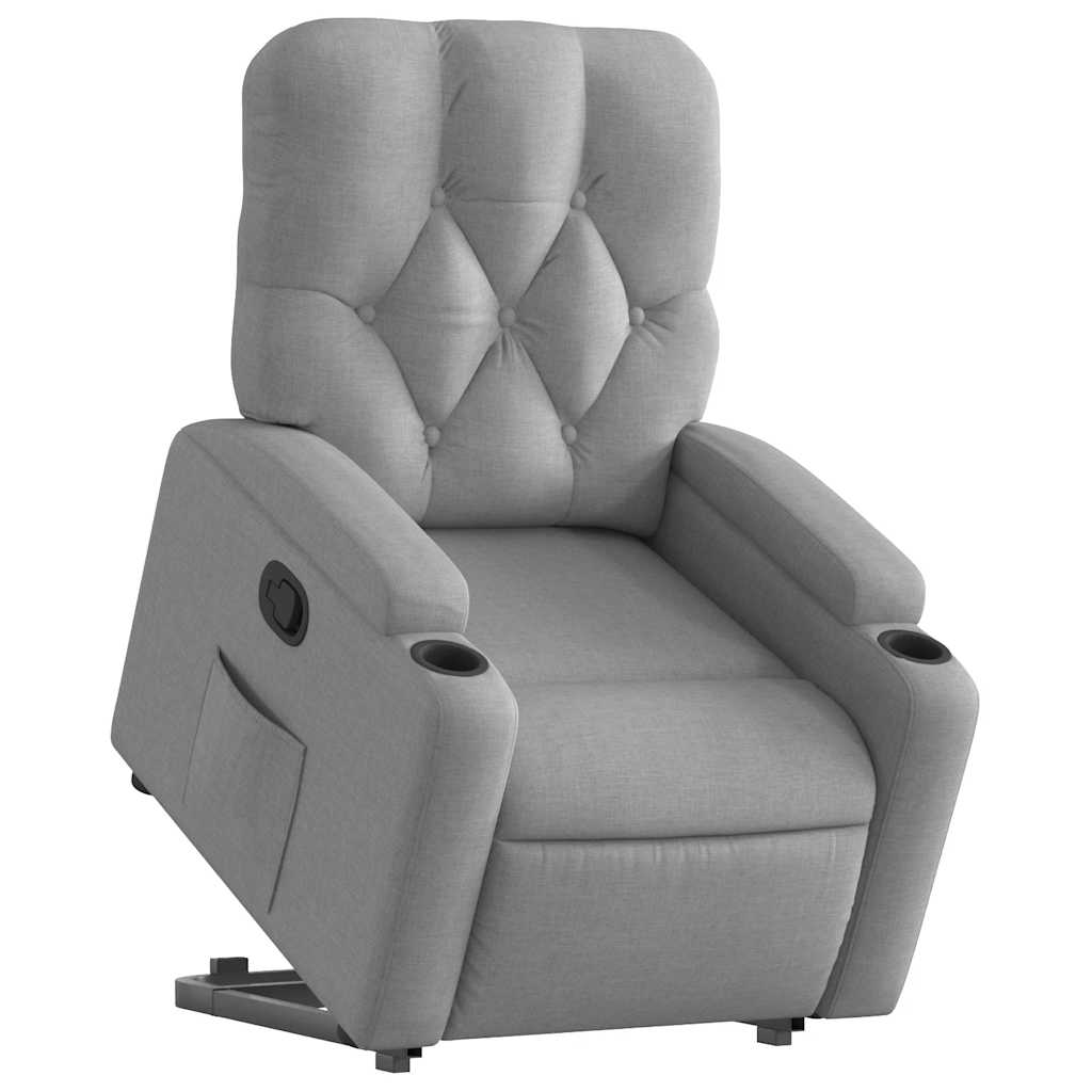 Fauteuil inclinable Gris clair Tissu - XIOS