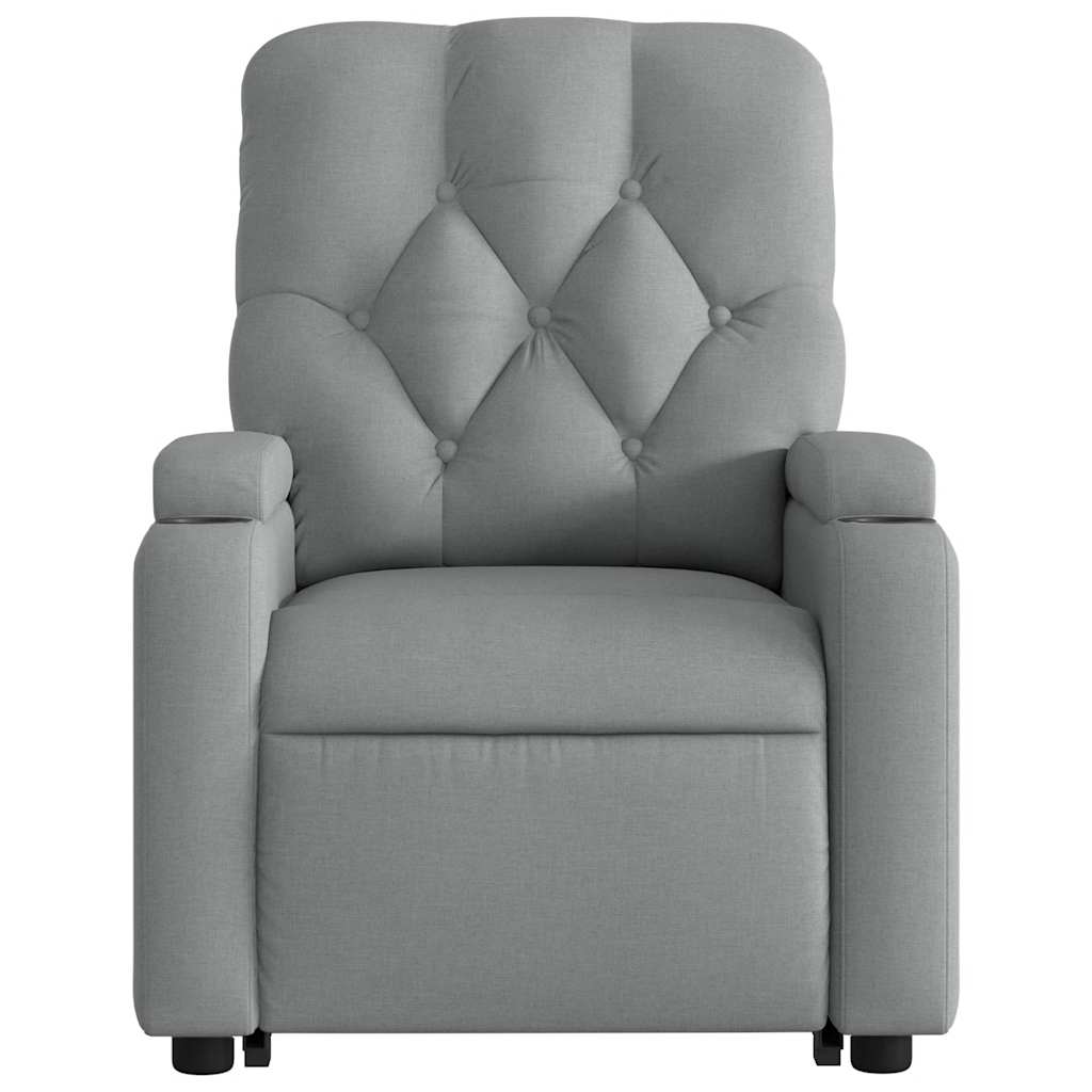 Fauteuil inclinable Gris clair Tissu - XIOS