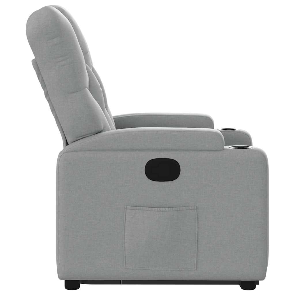 Fauteuil inclinable Gris clair Tissu - XIOS