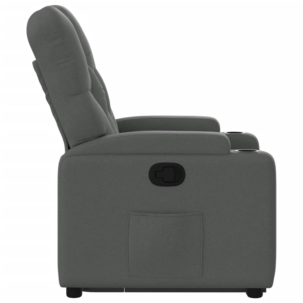 Fauteuil inclinable Gris foncé Tissu - XIOS