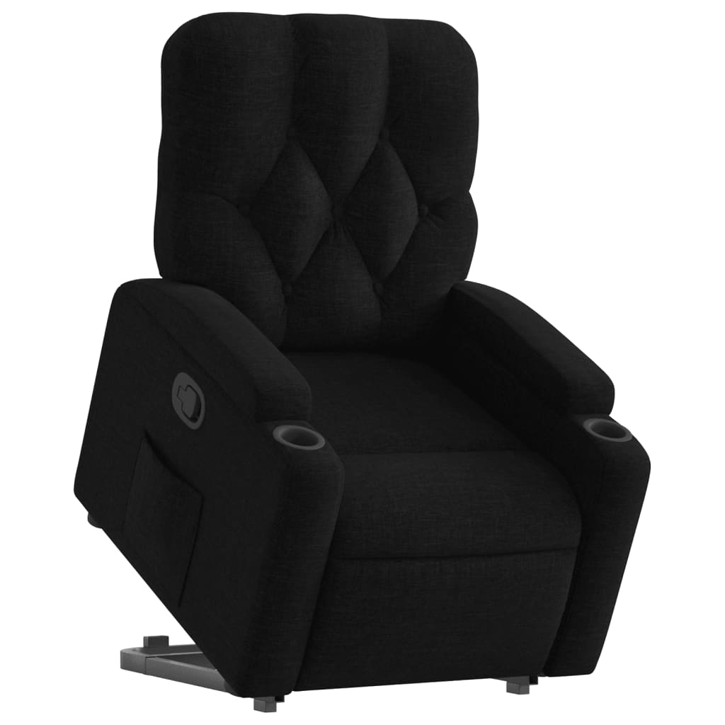 Fauteuil inclinable noir tissu - XIOS
