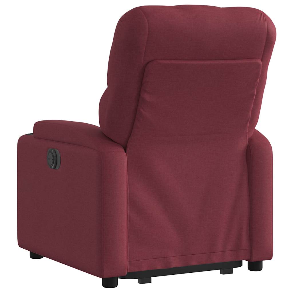 Fauteuil inclinable rouge bordeaux tissu - XIOS