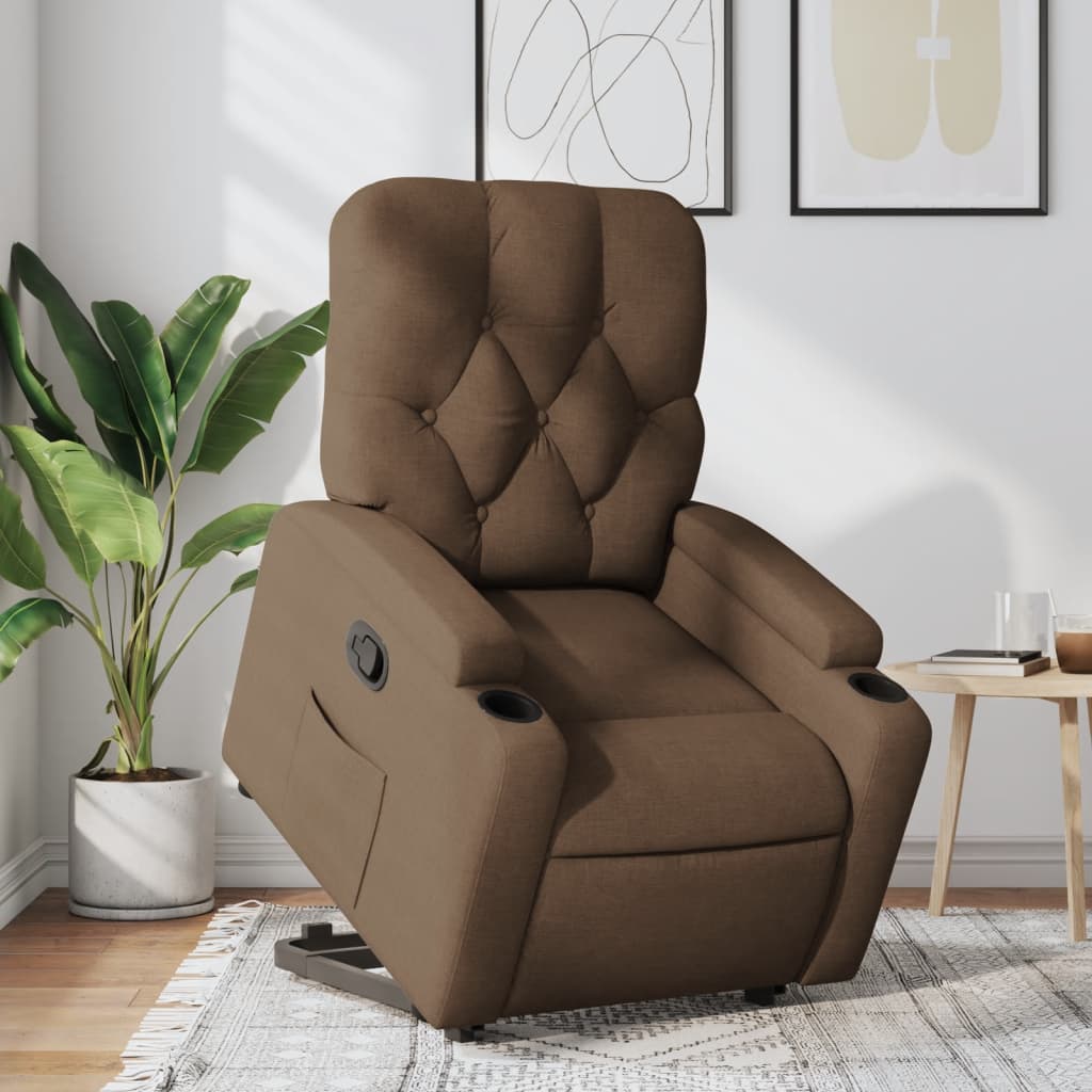 Fauteuil inclinable Marron Tissu - XIOS