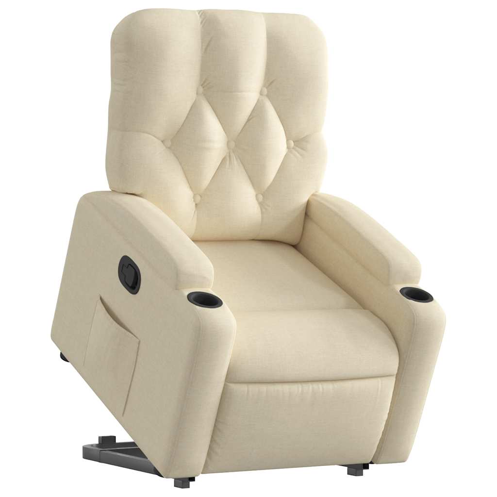 Fauteuil inclinable Crème Tissu - XIOS