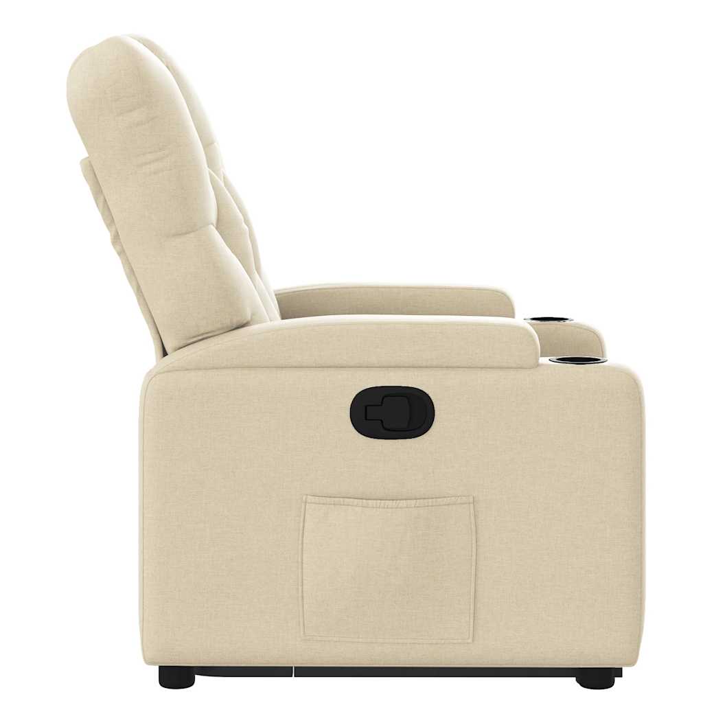 Fauteuil inclinable Crème Tissu - XIOS
