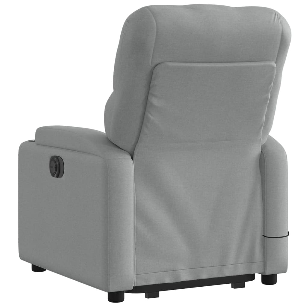 Fauteuil de massage inclinable Gris clair Tissu - XIOS
