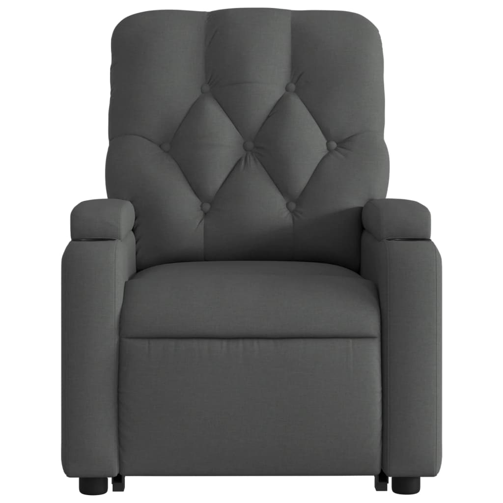 Fauteuil de massage inclinable Gris foncé Tissu - XIOS