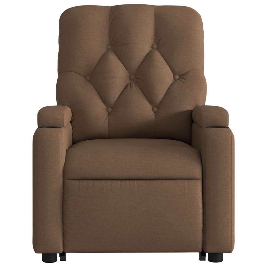 Fauteuil de massage inclinable Marron Tissu - XIOS