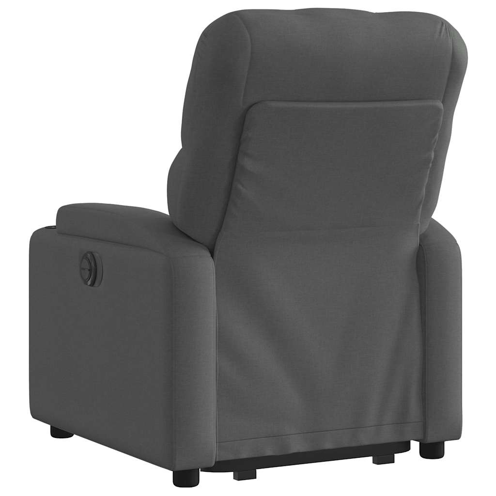 Fauteuil inclinable électrique gris foncé tissu - XIOS