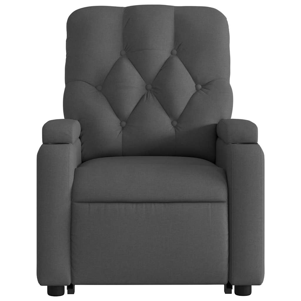 Fauteuil inclinable électrique gris foncé tissu - XIOS