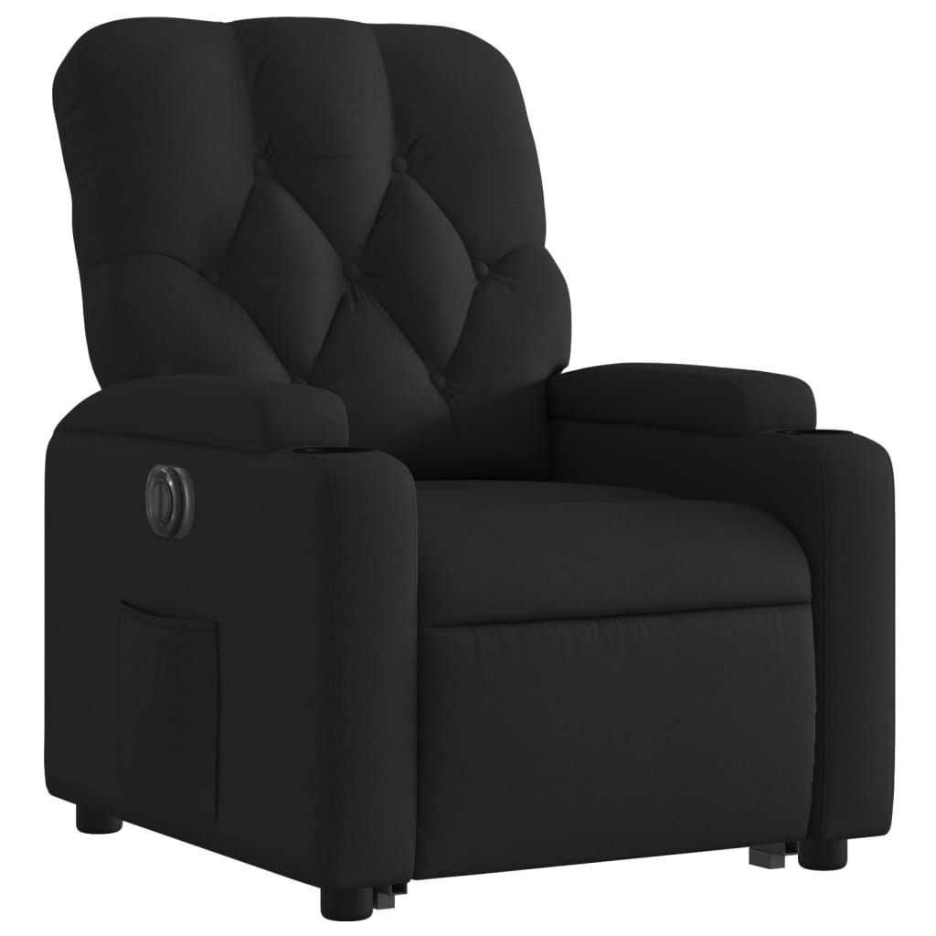 Fauteuil inclinable électrique noir tissu - XIOS
