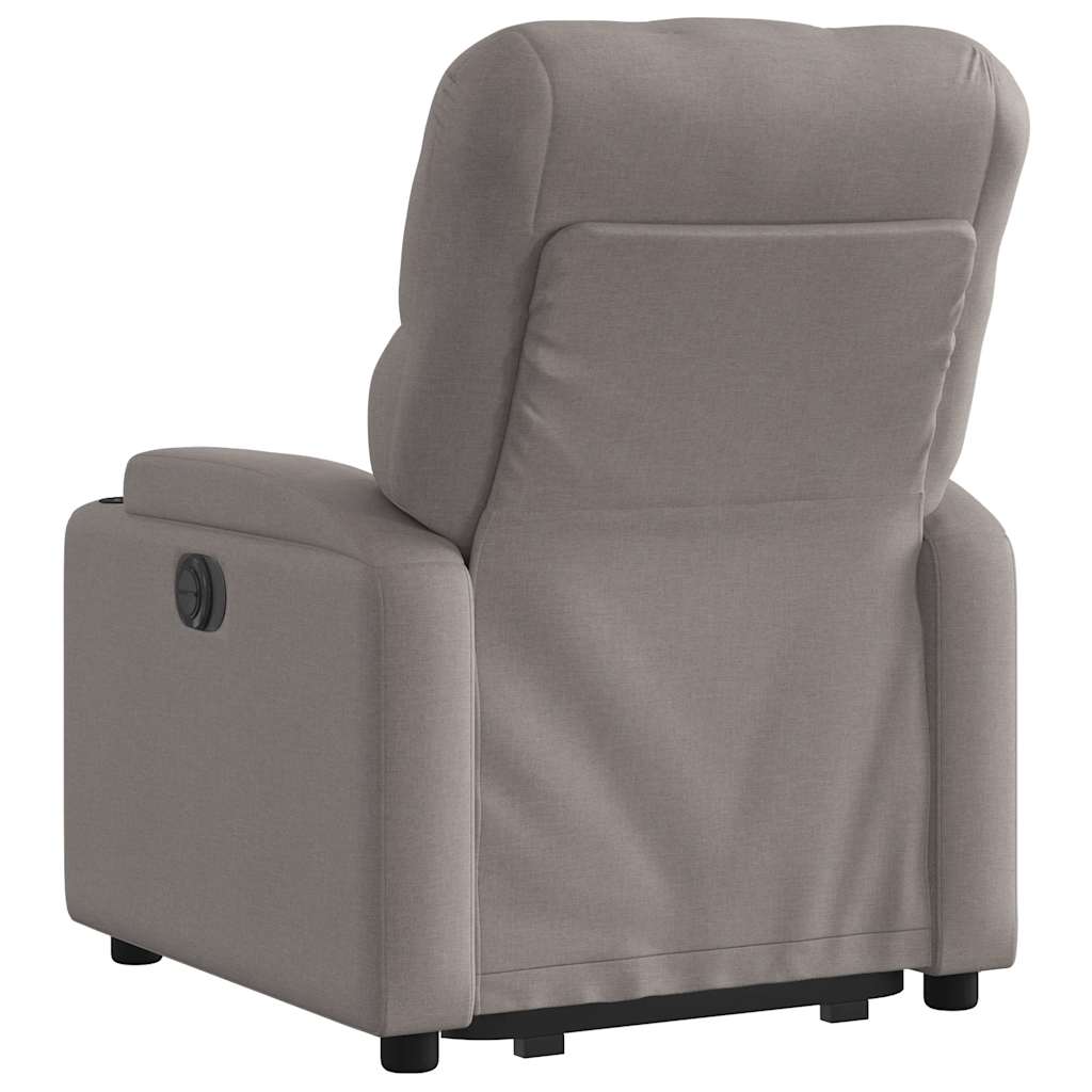 Fauteuil inclinable électrique taupe tissu - XIOS