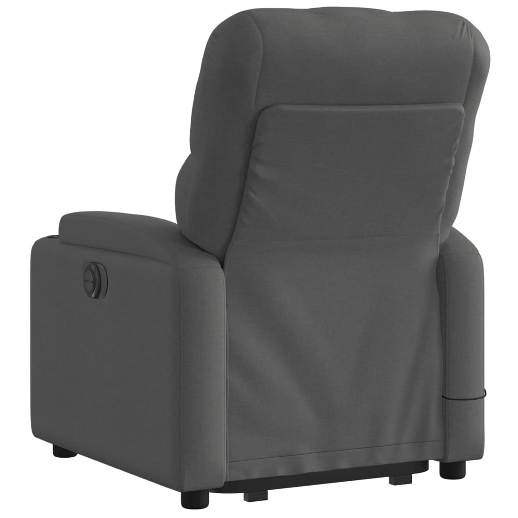 Fauteuil inclinable de massage électrique Gris foncé Tissu - XIOS