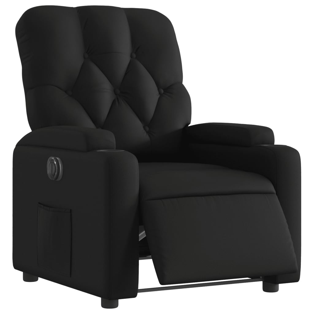 Fauteuil inclinable électrique Noir Similicuir - XIOS