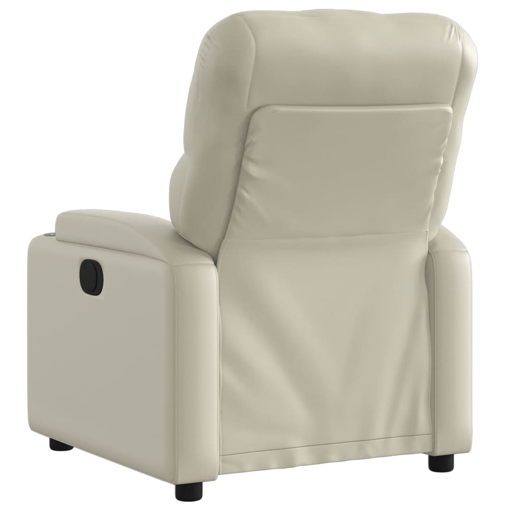 Fauteuil inclinable électrique Crème Similicuir - XIOS
