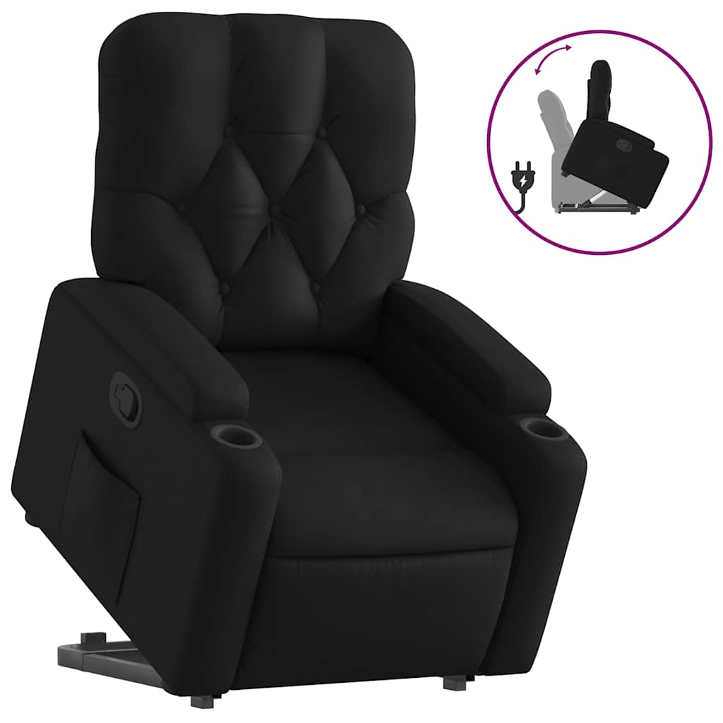 Fauteuil inclinable Noir Similicuir