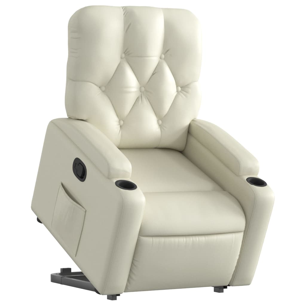 Fauteuil inclinable Crème Similicuir - XIOS