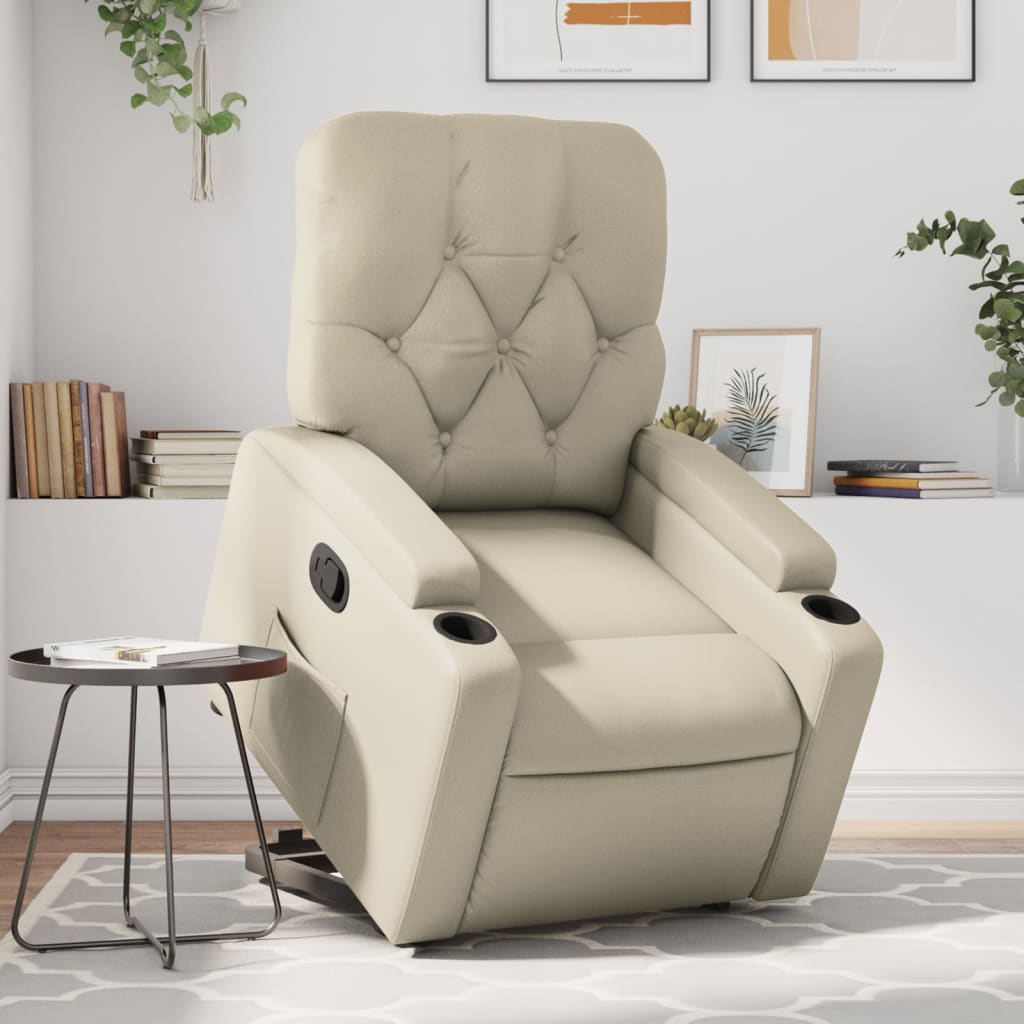 Fauteuil inclinable Crème Similicuir - XIOS