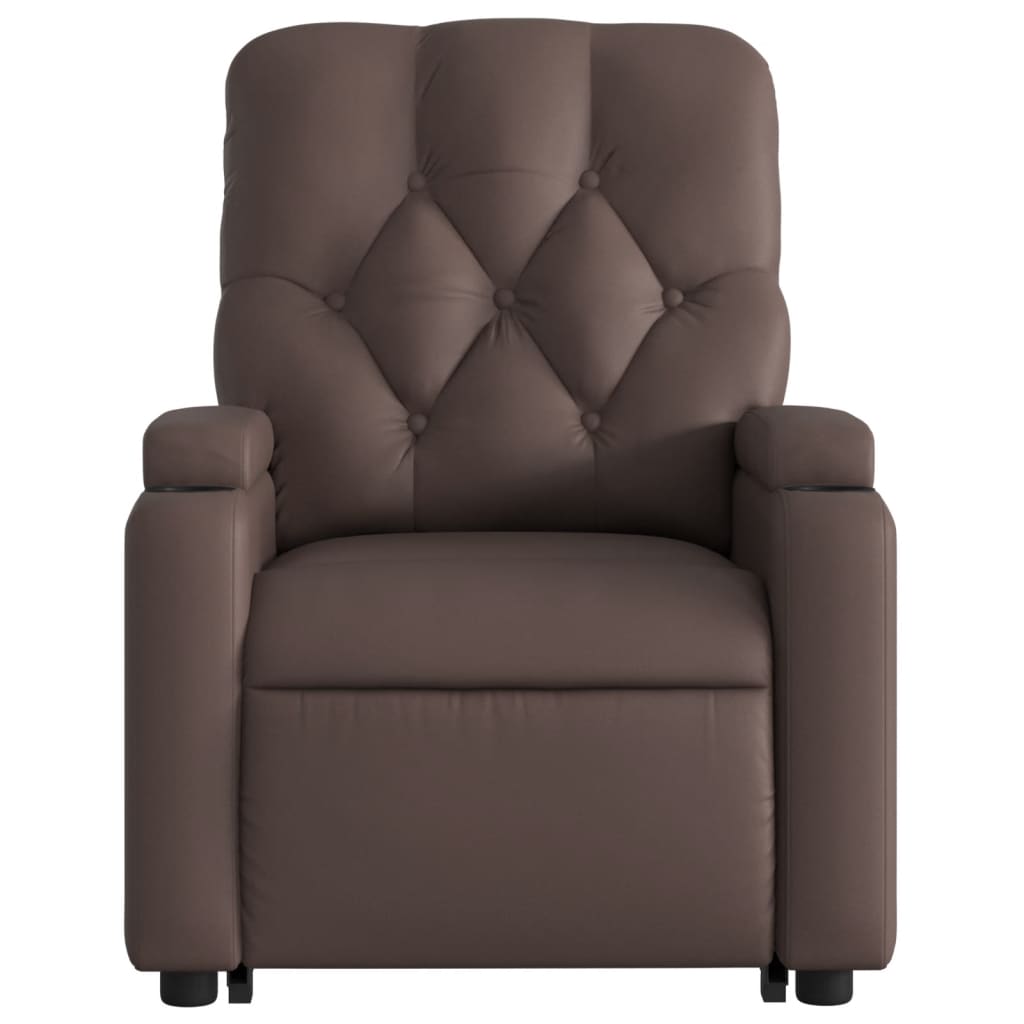 Fauteuil inclinable marron similicuir - XIOS