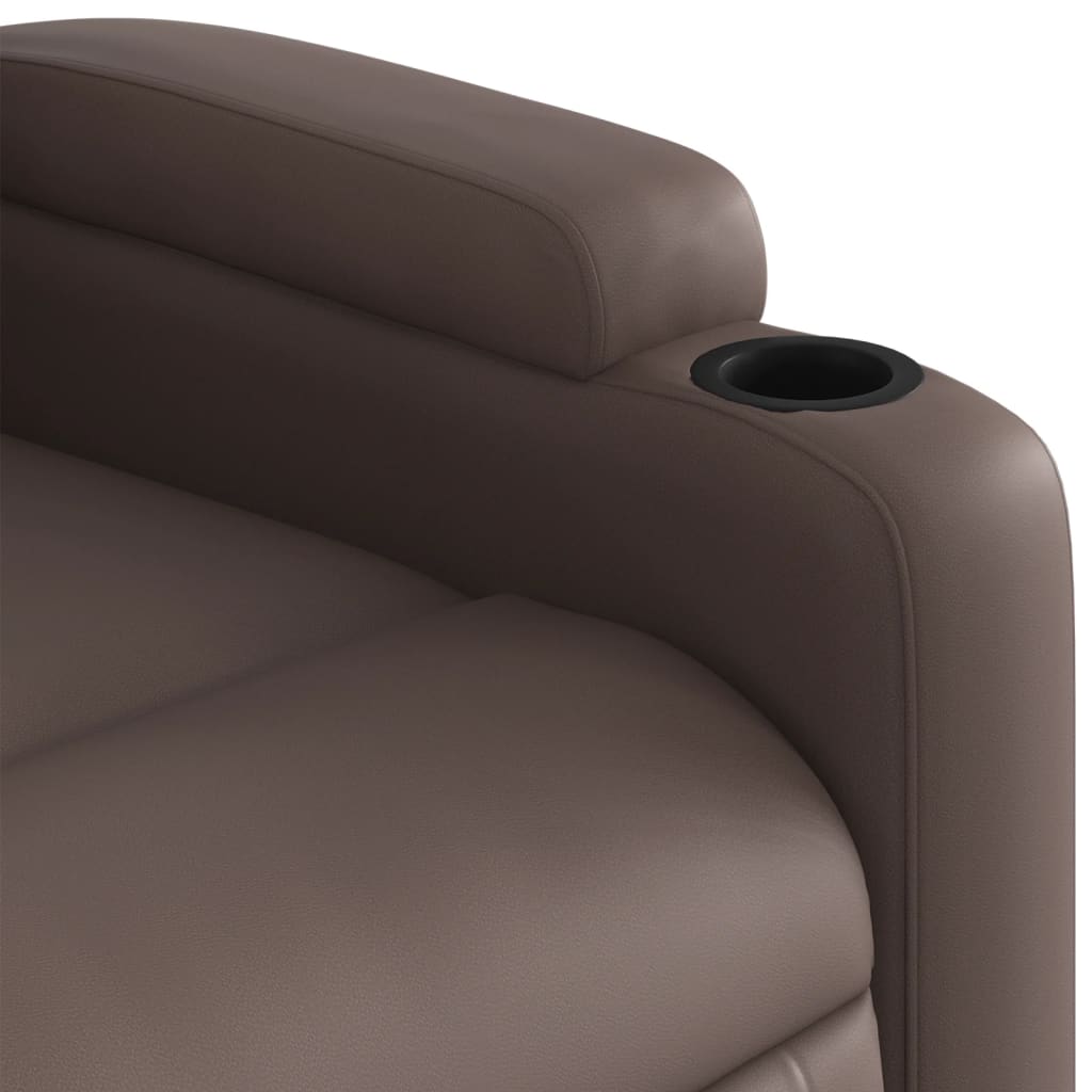 Fauteuil inclinable marron similicuir - XIOS