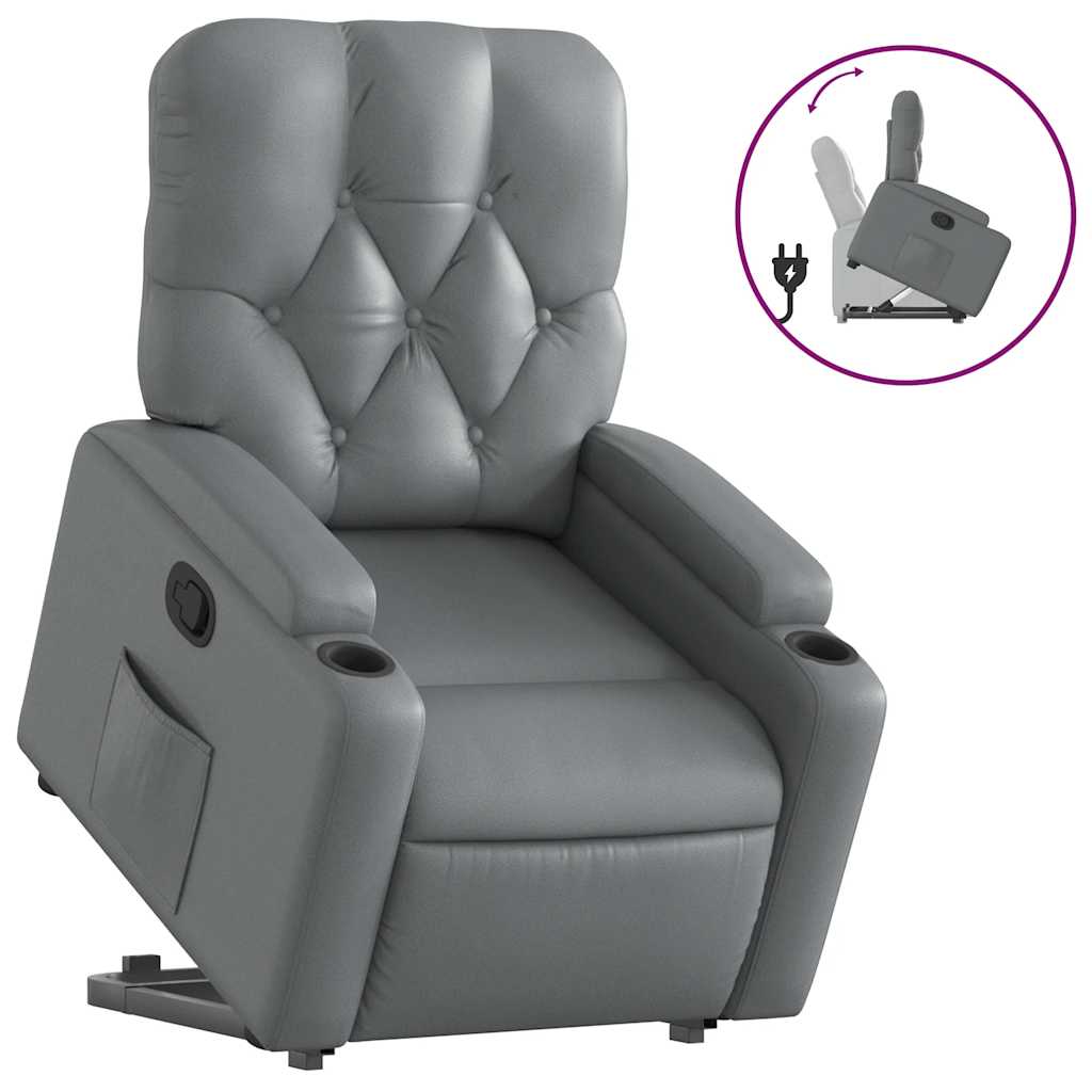 Fauteuil inclinable Gris Similicuir - XIOS
