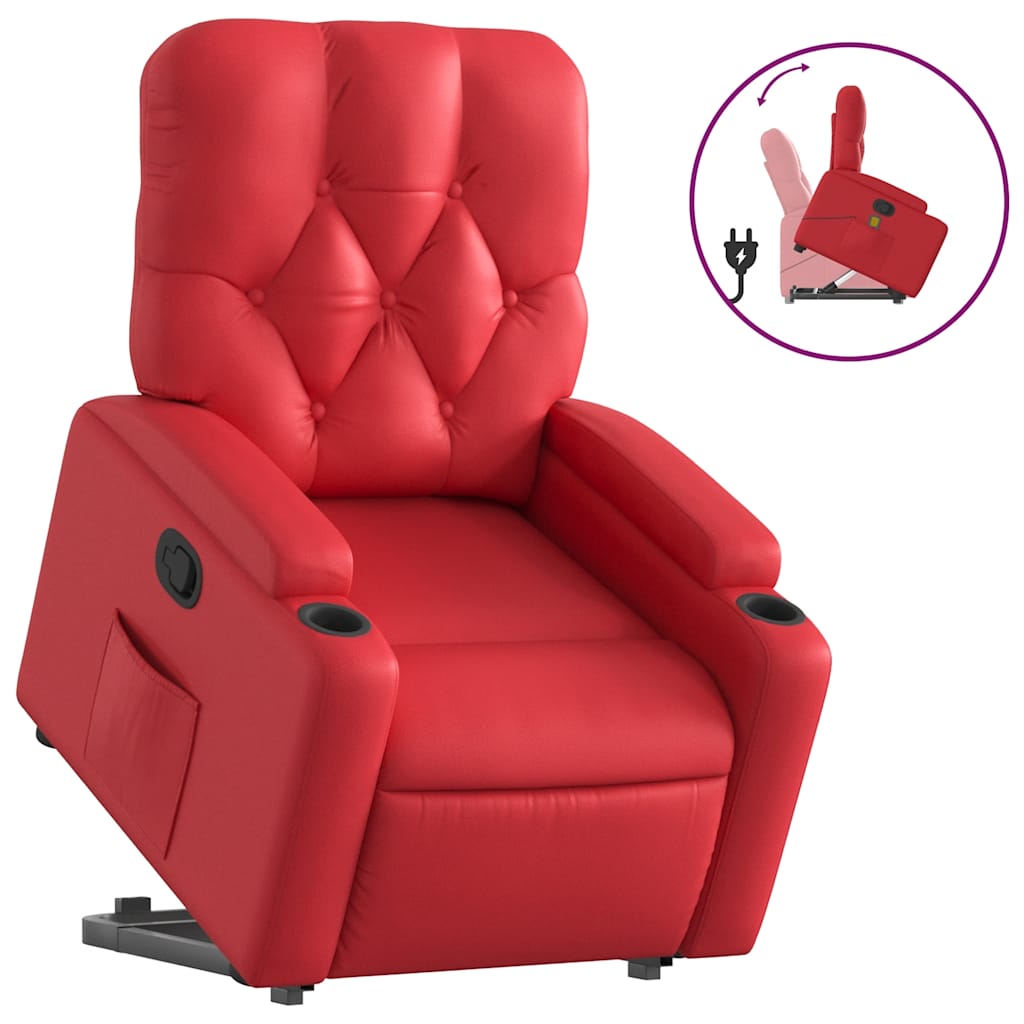 Fauteuil inclinable Rouge Similicuir - XIOS