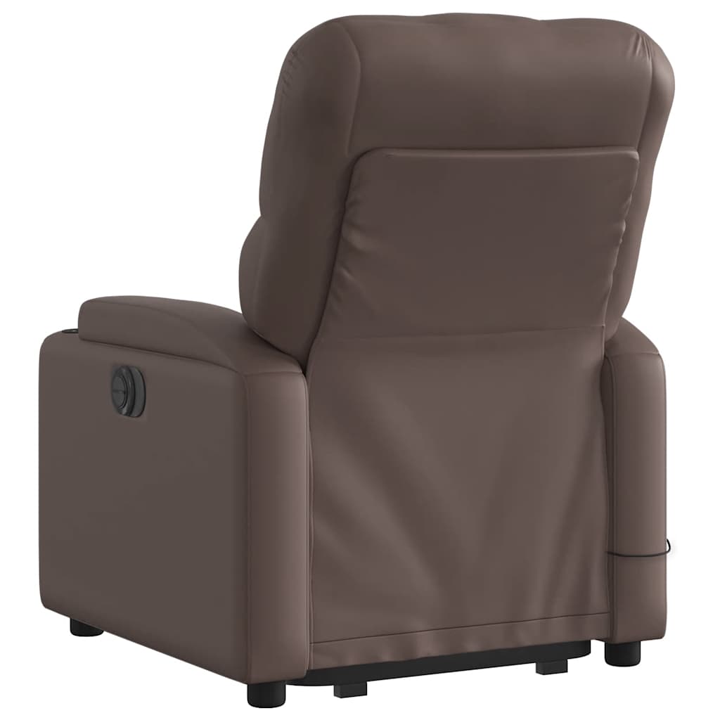 Fauteuil inclinable de massage Marron Similicuir - XIOS