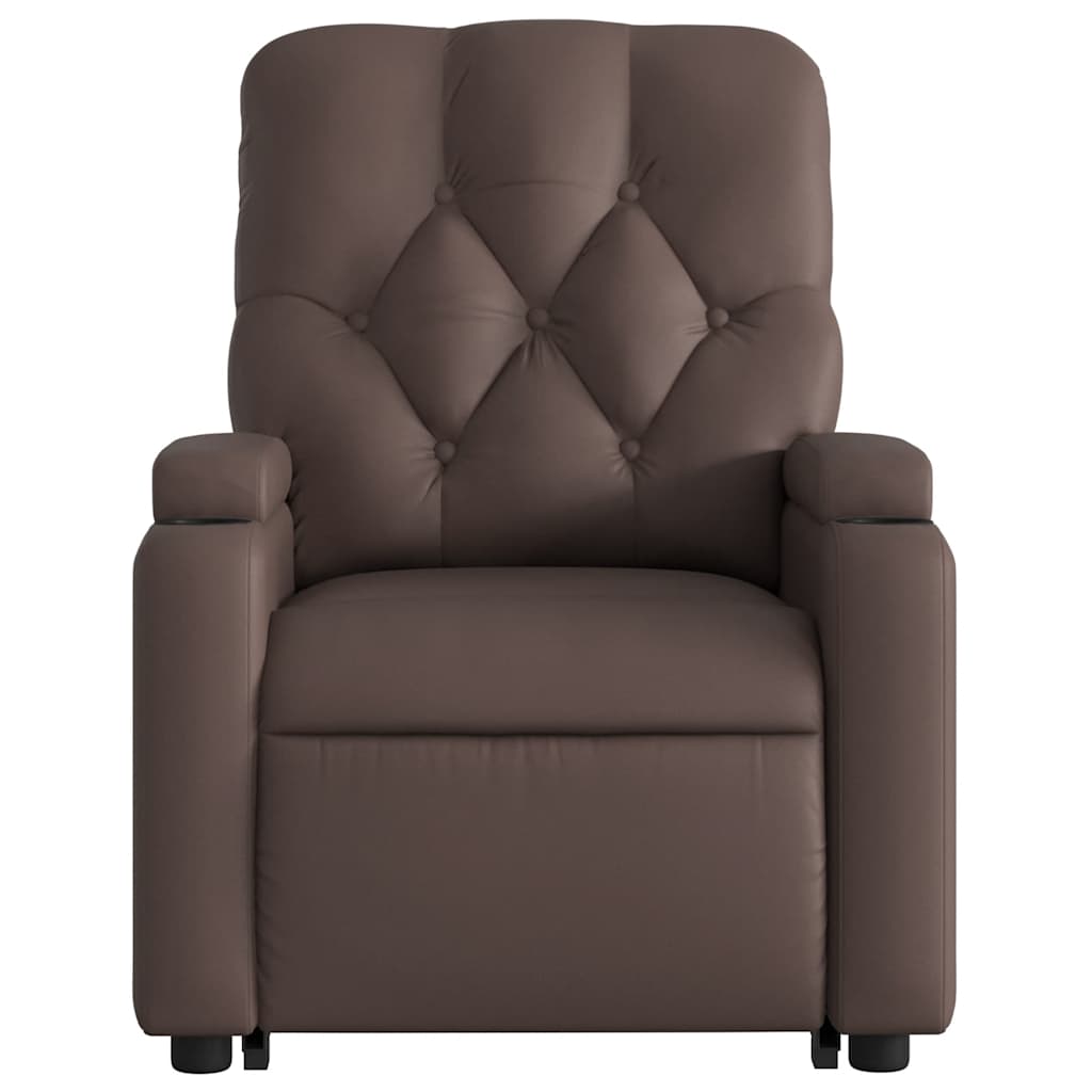 Fauteuil inclinable de massage Marron Similicuir - XIOS